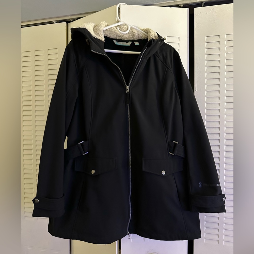 Free Country Faux Fur Lined Midweight Jacket (1X)
